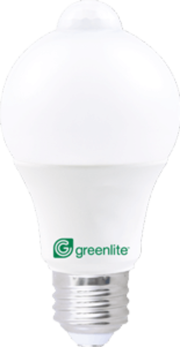 9W A19 Motion Sensor 60W Equivalent Greenlite Lighting Corporation USA
