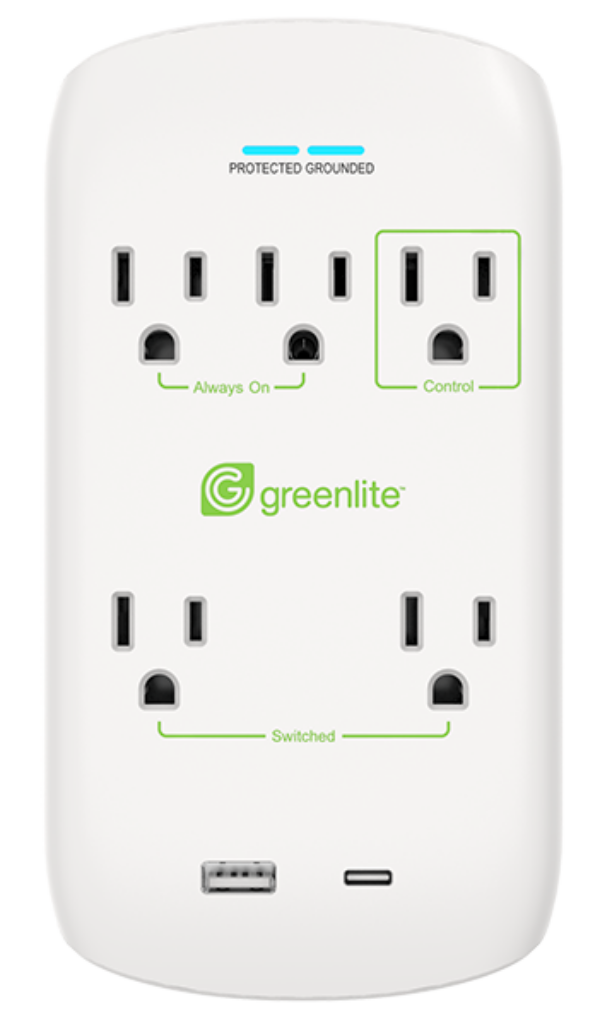 Tier 1 advanced power strip 5 outlets 1 control outlet with