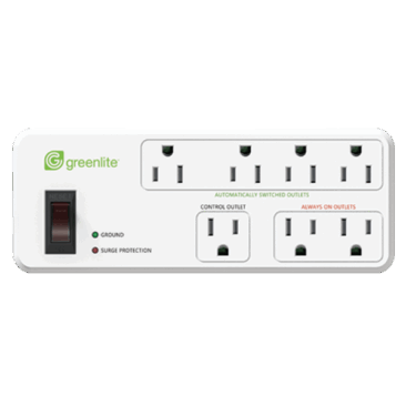 Tier 1 Advanced Power Strip - 7 Outlet (Compact) - Greenlite